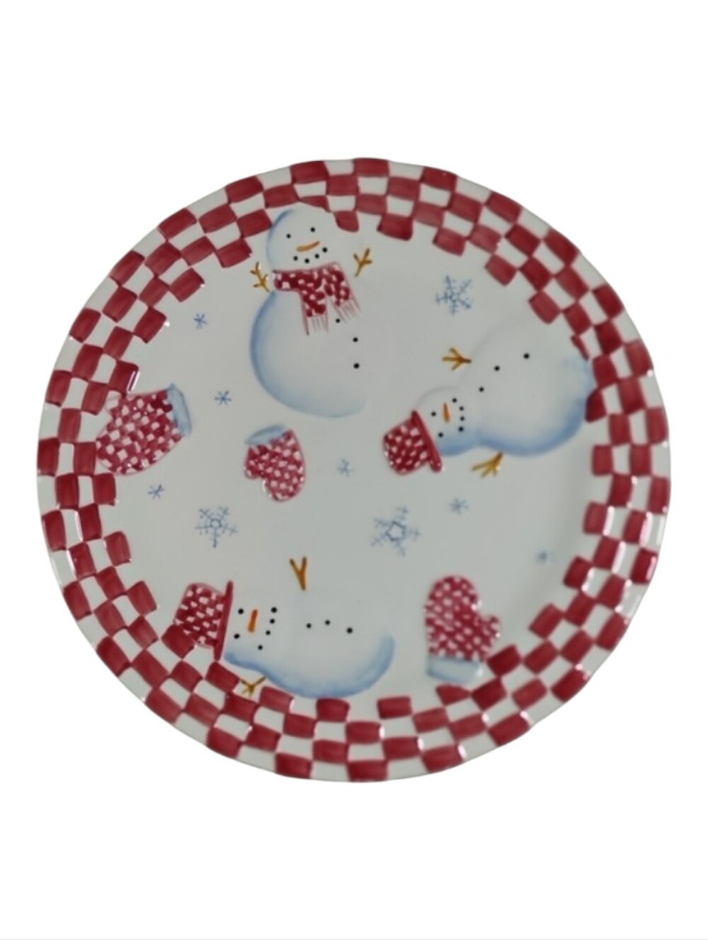 🎄 Vintage Bath & Body Works Holiday Plate (1998) – Snowman Design ❄️